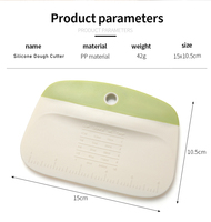 Petits gadgets de cuisine outil de cuisson à main gâteau nourriture pâtisserie hachoir plus lisse cutter grattoir à pâte en plastique