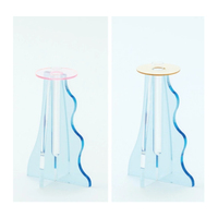 VASE en plexiglas de couleur givrée, fleur en acrylique, VASE modelant pour plante, mariage, anniversaire, TABLE, décoration de bureau à domicile