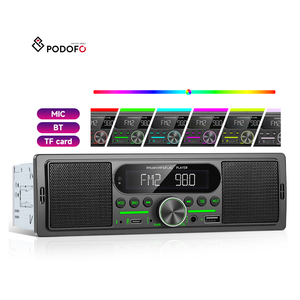 Reproductor MP3 para Auto Podofo 1DIN con Altavoz Integrado, <span class=keywords><strong>Radio</strong></span> FM AM, USB/AUX, Botón MP3 con Luz, Estéreo para Auto - Product Image 1