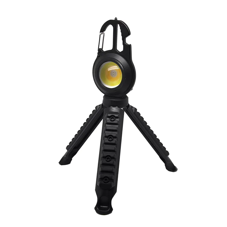 Ouvre-bouteille Portable Mini lampe de poche Rechargeable COB lampe de Camping Flash torche LED porte-clés lumières avec outils