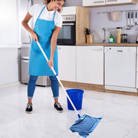 Serpillère en microfibre Esun extra large à tête unique, avec manche en aluminium durable pour le nettoyage domestique, chiffon de sol réutilisable pour usage domestique