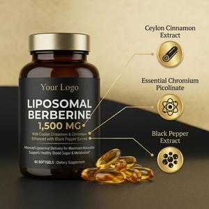 Berbérine HCl Liposomale OEM 1500mg avec Cannelle de Ceylan 300mg pour le Métabolisme du Glucose, 60 Gélules Sans OGM - Product Image 2