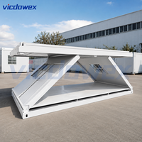 Bâtiment préfabriqué contemporain pliable de type Z, résistant aux tremblements de terre, pour bureaux, camps de travailleurs, entrepôts temporaires