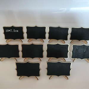 Seis Diseños, Seis Formas, 20 Piezas, Mini Pizarras de Madera, Etiquetas <span class=keywords><strong>para</strong></span> Plantas, Letreros, Tablero de Mensajes, Mini <span class=keywords><strong>Pizarra</strong></span> - Product Image 2