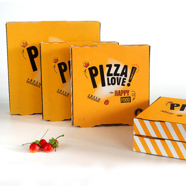 Recycled Take Out Food Pizza Boxes Cheap Colored Corrugated Pizza Box