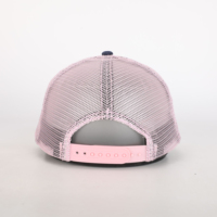 Casquette de camionneur tendance pour femmes européennes et américaines, en jean délavé, respirante, avec motif lettres
