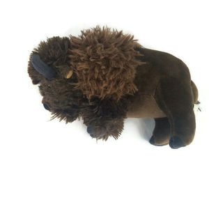 Vente en gros de nouveaux animaux en peluche personnalisés, <span class=keywords><strong>bison</strong></span> brun, taureau en peluche doux avec rembourrage en coton PP, tailles personnalisées - Product Image 1