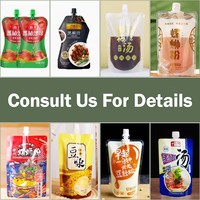 Fabrieksgemaakte 180ml 200ml melkthee drank sap vloeibare verpakking zuigzak fruitpuree gelei staande drinkzak met tuit