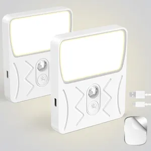 Ev dekorasyon LED gece lambası hareket sensörü 3CCT dim akıllı gece lambası başucu duvar yatak odası lambaları