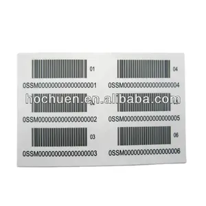 순차적 번호 매기기 라벨 보안 QR 코드 일련 번호가있는 VOID 접착 스티커 라벨
