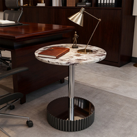 Luxuriöser Moderner Minimalistischer Kreativer Marmor-Schiefer-Design Kleiner Wohnzimmer-Couchtisch Eck-Beistelltisch Konsolentisch