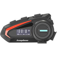 Casque de moto avec écran LED LCD, casque intégral, longue autonomie, casque sans fil étanche
