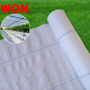 WON, plástico blanco, vivero agrícola, mantillo, barrera de malezas, cubierta de suelo, alfombrilla tejida para malezas - Product Image 1