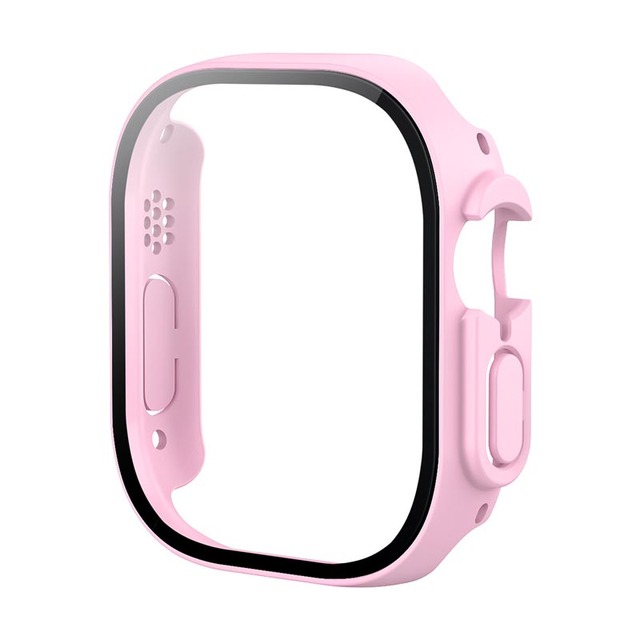 Glass + Case for Apple Watch 45mm 41mm 44mm 40mm 42mm 49mm Screen Protector Bumper PC Cover for IWatch Series 4 5 SE 6 7 8 9 10
