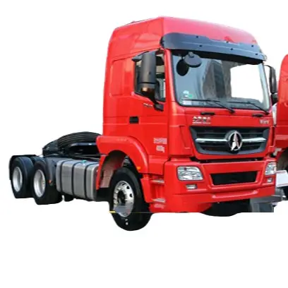 Hot Selling Factory Price Red Color Used BEIBEN V3MT Tractor EURO V 10 Wheels 430HP 6X4 Dangerous Goods Transport Tractor Truck