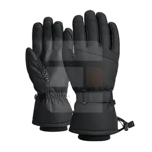 高品质不同颜色皮革冬季手套防水功能保暖滑雪手套价格合理冬季手套