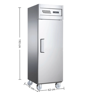 NE-803-8 Frigorifero Commerciale in <span class=keywords><strong>Acciaio</strong></span> Inox con Porta Singola e Tre Cassetti, Organizzatore Multiplo per <span class=keywords><strong>Cucina</strong></span> - Product Image 2