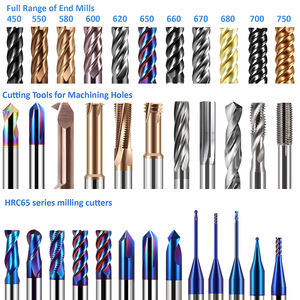 SUPAL HRC58 4 cannelures <span class=keywords><strong>Fraise</strong></span> plate en carbure de tungstène CNC pour acier inoxydable fonte - Product Image 5