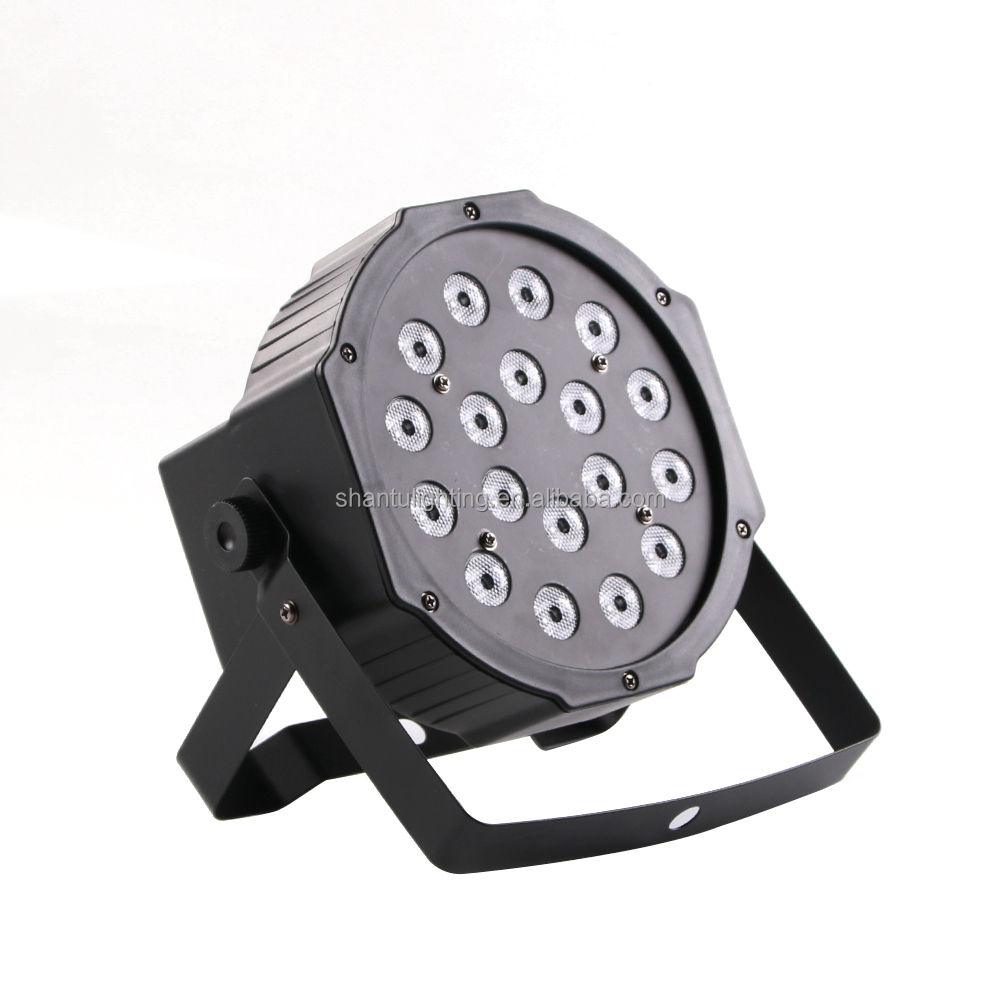 18PCS RGB LED Projection Lights for Party Stage & DJ Lighting with DMX512/Sound-Activated Control