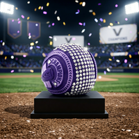 Bague de championnat personnalisée de baseball, rugby, hockey sur glace, logo personnalisé, OEM, bague de trophée sportive pour hommes, pour tournoi de ligue, bijoux