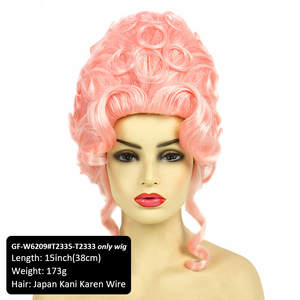 Exportation spéciale médiéval rétro chapeau haut vacances habiller boule haut de gamme perruque correspondant Halloween perruque - Product Image 5