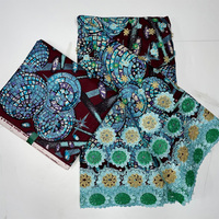 Pakaian jahit katun lilin Afrika kain renda warna-warni bordir kain brokat baju tropis BATIK rajut