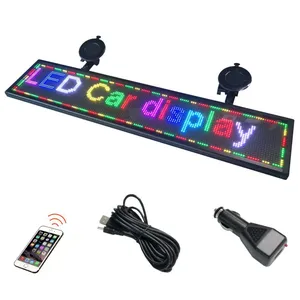 Pantalla LED para coche WIFI Mensaje programable Panel de desplazamiento RGB LED Dígitos Tablero de señal móvil Tablero de exhibición de publicidad
