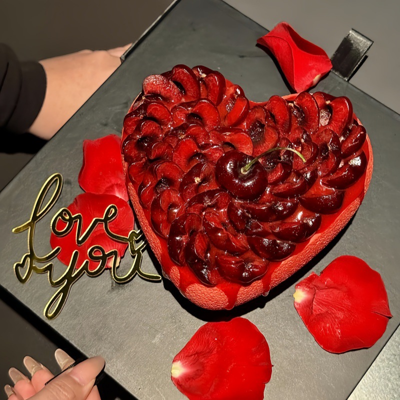 Gold - Love you (Width: approx. 9.5cm)
