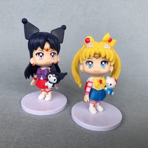 Set de 6 Figuras Sorpresa Estilo Sailor Moon Q con Chibiusa y Todos los Sailor Scouts en Pose Sentada con Uniformes para Regalo - Product Image 6