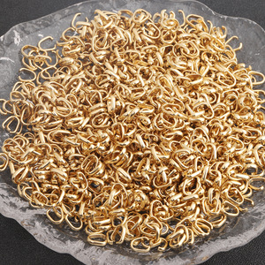 Fermoirs à pince en acier inoxydable plaqué or 18 carats, fermoirs en forme <span class=keywords><strong>de</strong></span> graines <span class=keywords><strong>de</strong></span> <span class=keywords><strong>melon</strong></span>, boucle DIY, collier, pendentif, fabrication <span class=keywords><strong>de</strong></span> bijoux - Product Image 3