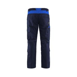 BLAKLADER - 144818328985C64 Pantalon d'industrie stretch avec poches genouillères Pantalon de travail bleu marine/bleu bleuet - Product Image 2
