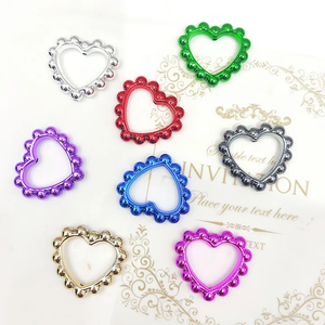 Nuovi Connettori a Cuore Cavi in Acrilico/Plastica/Lucite Colorati UV <span class=keywords><strong>per</strong></span> Creazione di Gioielli e <span class=keywords><strong>Braccialetti</strong></span> - Product Image 3