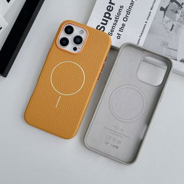 Customize Colors Materials Mobile Phone Accessories Luxury Magnetic Phone Case Leather Cover Phone for iphone 17 Pro Max 17 Air