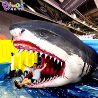 Tête de requin gonflable publicitaire Bingo, bouche de requin, amusement, tunnel de requin gonflable géant personnalisé pour les événements, exposition
