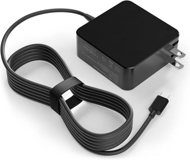 45W Chromebook Charger for Acer Asus Lenovo HP Dell Google Chromebook Nintendo Switch USB C Power Adapter 45W Laptop Charger