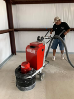 R460 Main Pousser Électrique Puissance Béton Ciment Terrazzo Rectifieuse Sans Poussière Meuleuse À Vendre