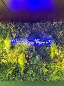 Faux murs vivants artificiels suspendus plante verte herbe mur vertical faux grand mur vert vertical séparateur support décor de mariage - Product Image 6