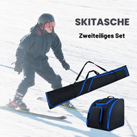 Sac de voyage pour snowboard et ski d'extérieur - Durable, léger, en polyester/nylon souple, 30-40L