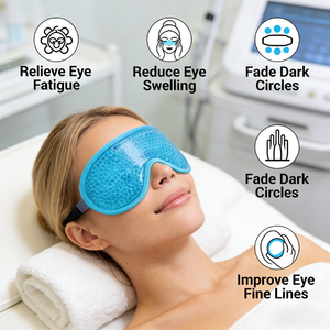 Reusable 21x10.5cm Cooling Gel Beads Eye <b>Pack</b> Hot/Cold Therapy Eye Fatigue Swelling Relief Fades Dark Circles Smooths Fine Lines - Product Image 1