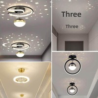 Luminaires de couloir en fer, éclairage d'entrée, lampes d'escalier, plafonniers de balcon modernes et minimalistes de style nordique tendance à fixation en surface