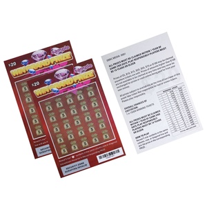 Tarjetas Rasca y Gana con Diseño de Impresión Digital Personalizado de Fábrica, Más Vendidas, con Datos Variables, Boletos de Lotería Ganadores - Product Image 6