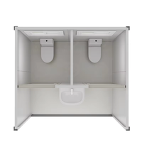 Toilettes mobiles préfabriquées durables en acier pour la construction – Toilettes extérieures portables de luxe en promotion