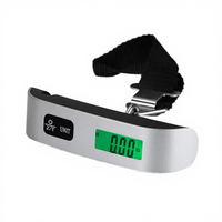 Offre Spéciale – Balance de Bagages Portable Numérique HOFFEN BC-8 50KG/110LB en Acier Inoxydable, Type Monopoint, Suspendue, Alimentée par Piles, Idéale pour les Voyages