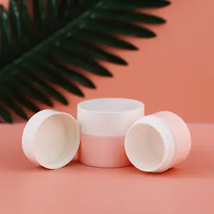 Pote de creme facial de plástico cosmético eco-amigável, 30g 50g 100g com forro substituível