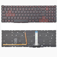 Teclado con retroiluminación roja compatible con Acer AN515-45 AN515-46 AN515-47 AN515-55 /41/45/52/53/55/56/57 AN517-57PH315-54