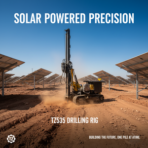 Equipo de Perforación Móvil Autopropulsado con Cabezal Rotatorio Hidráulico para Cimentación de Granjas Solares - Product Image 5