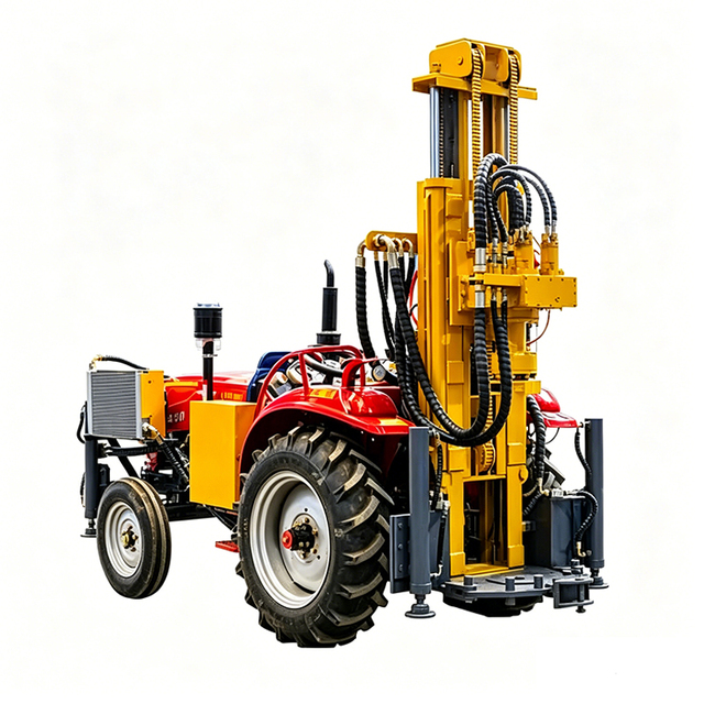 Portable Tractor Mounted Water Well Drilling Rig Machine Hydraulic Borehole Drill for 200m Depth