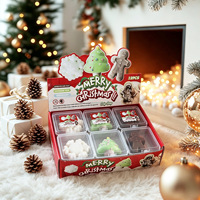 Nouveau jouet à presser Fidget Squishy Croustillant Père Noël Bonhomme de Neige Bonhomme en Pain d'Épices, Cadeau de Noël pour le Chaussette de Noël, Boîte Mystère de Fête