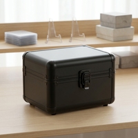 Boîte de rangement pour cartes en aluminium - Écologique, isolée, durable, portable, design simple et décontracté