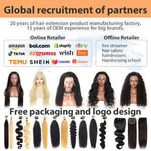 Pelucas de cabello humano Remy 100% para mujer, paquetes de cabello humano crudo con ondas al agua, venta al por mayor, pelucas delanteras de encaje 5X5 13X4 13X6, vendedores de cabello humano - Product Image 2